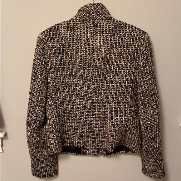 Talbots Women's Tweed Brown Blazer - Picture 5 of 5